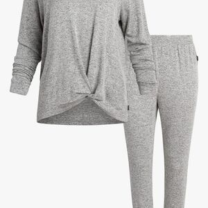 Eddie Bauer Heather Gray Jogger Lounge Wear